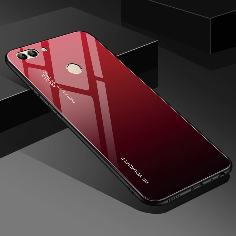 100 шт/партия 9H стеклянный чехол для Xiaomi Redmi 7 7A Go K20 Note7 6 6A телефон градиентный цвет задняя крышка