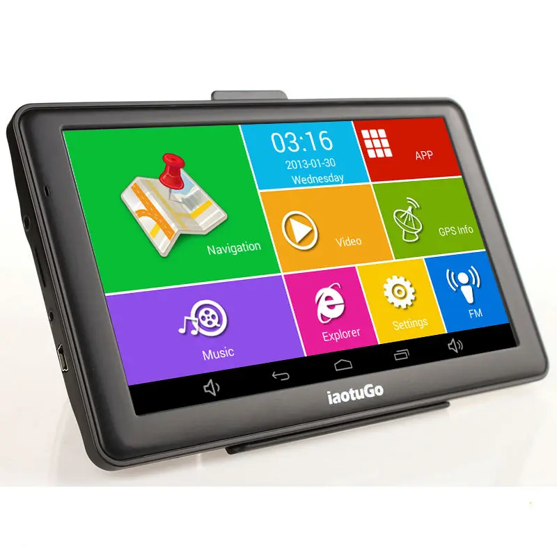 IaotuGo Android GPS 7 &quotемкостный навигатор для грузовика 4.4.2 четырехъядерный 1 3 ГГц 8 WIFI