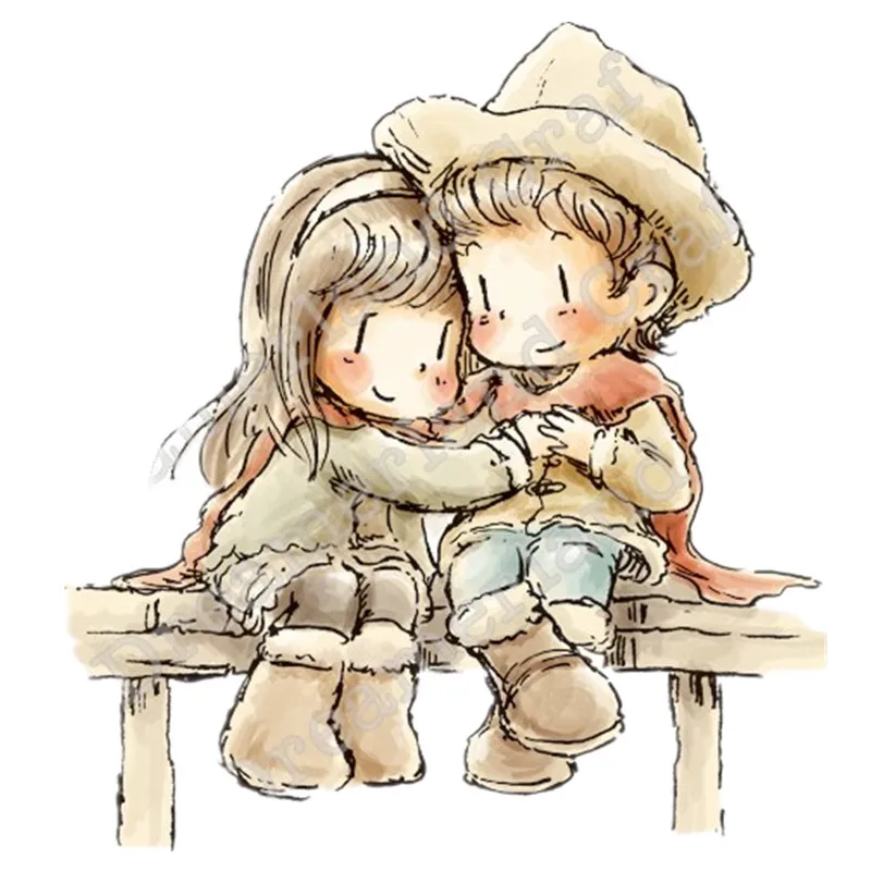 

Cartoon Cowboy character pattern Transparent Clear Stamp DIY Silicone Seals Scrapbooking Card Making Photo Album Decoration