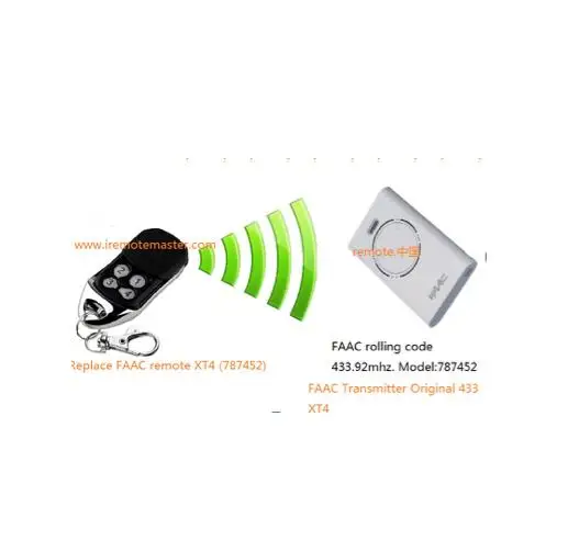 Favorable price! FAAC replacement remote control RFAC4 free shipping twindoor replacement remote control 433mhz free shipping