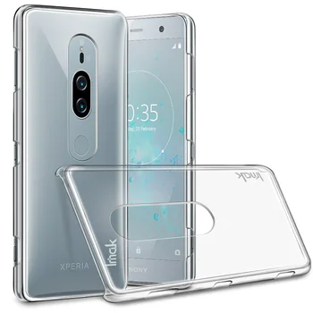 

IMAK Transparent Case for Sony Xperia XZ2 Premium Case 5.8'' Crystal Back cover for Funda Sony XZ2 Premium Case Clear Back Skin