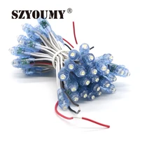 SZYOUMY 50 шт./String 5 В круглый 12 мм светодио дный Pixel Модуль IP65 Водонепроницаемый светодио дный RGB/синий/ зеленый/красный/Warmwhite/белый пиксель провода огни