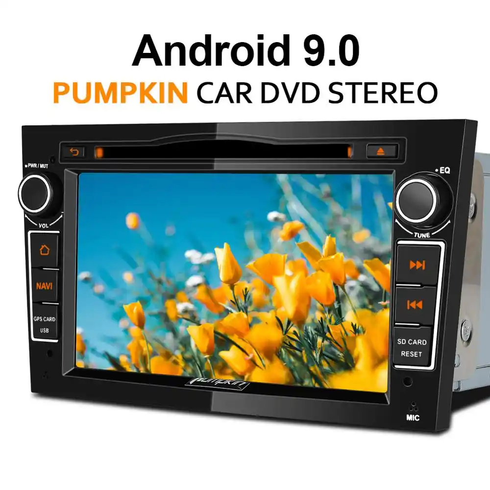 Pumpkin 2 Din 7" Android 9.0 Car Multimedia DVD Player GPS Navigation