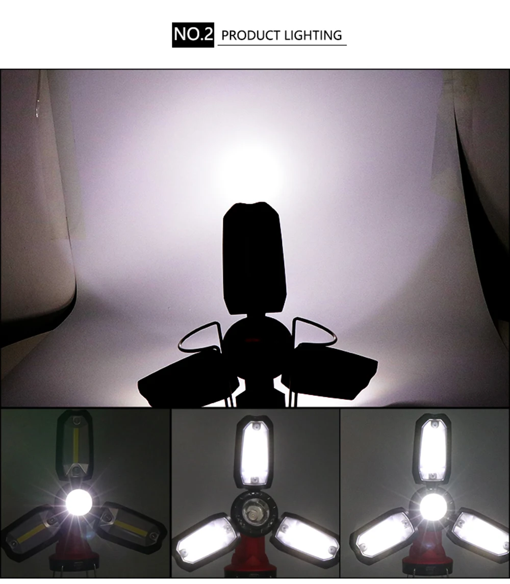 COB рабочий светильник светодиодный флэш-светильник дропшиппинг Кемпинг Туризм аварийный Многофункциональный USB Перезаряжаемый светильник деформируемый светильник ing