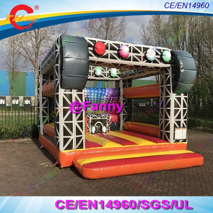 

free air shipping to door,stage disco dancing moonwalk Inflatable Bouncer,full printing inflatable bouncy castle jumping bed