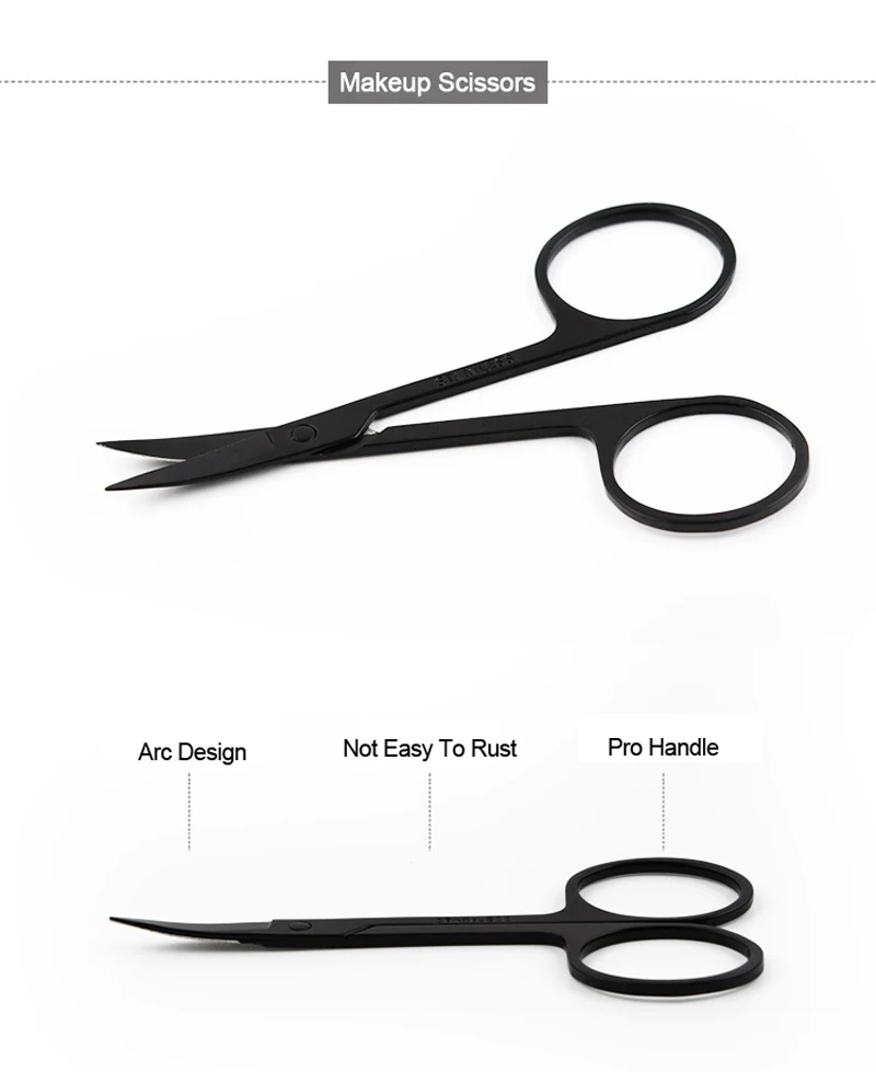 YOKPN 1 комплект 3 шт. инструменты для моделирования триммер бровей ножницы для макияжа зажим для бровей с расческой красота профессиональные аксессуары