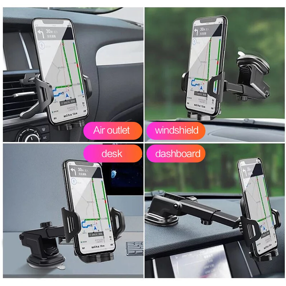 DHKEJI Автомобильный держатель для мобильного телефона gps дисплей держатель для мобильного телефона лобовое стекло автомобильные аксессуары для iPhone XS 8 7Plus samsung просо