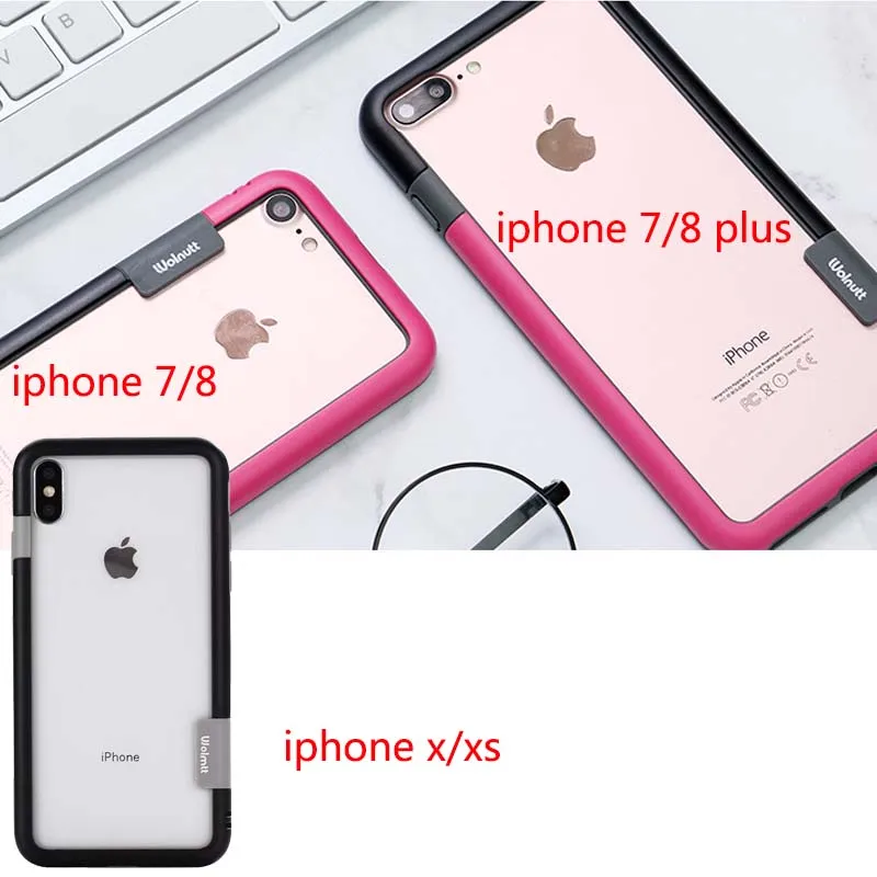 Bumper Case For iPhone 13 12 Mini 11 Pro Max 7 8 Plus X S XS Max XR Dual Color Bumper Border Soft tpu + PC Case Cover Skin cute iphone 12 pro max cases