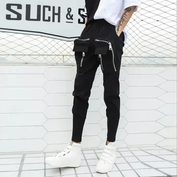 

Men's Fashion Casual Black Pants Korean Street Style Super Handsome Cargo Pants Casual Comfortable Student Sweatpants