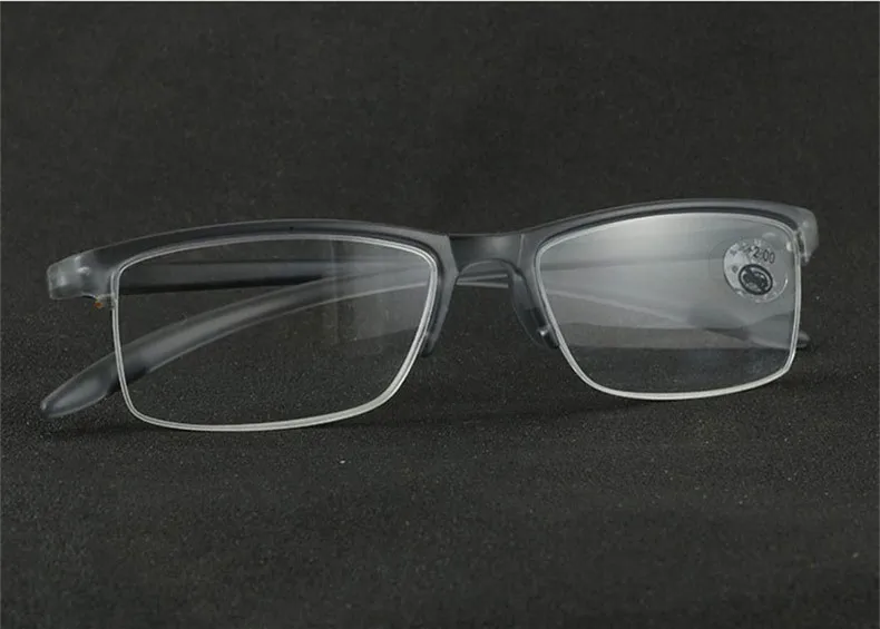 1,0+ 1,25+ 1,5+ 1,75+ 2,0+ 2,25+ 2,5+ 2,75+ 3 TR90 оправа из смолы прозрачные очки для мужчин и женщин ультра-светильник пластиковые очки для чтения