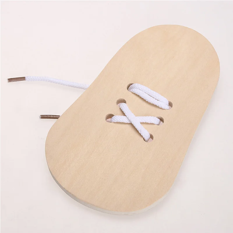 Montessori Toys Educational Wooden Toys for Children Early Learning Teaching Lacing Shoes Kids Tie Shoelaces 1PCS Montessori Toys Educational Wooden Toys for Children Early Learning Teaching Lacing Shoes Kids Tie Shoelaces 1PCS