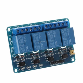

12V 4 Channel Relay Module with Optocoupler PIC/AVR/51/ARM Single Chip DropShip
