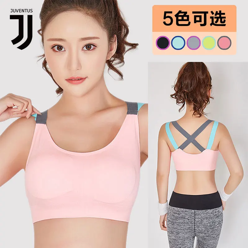 

JUVENTUS Sport Bra Breathable Sport Top Sport Bra Fitness Cross Back Push Up Bra For Women Gym Running Yoga Bra Push Up