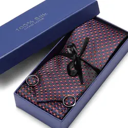 Новые Модные Цветочные галстук Для мужчин 8 см набор шелковых галстуков синий зеленый фиолетовый желтый серый и красный цвета свадебные