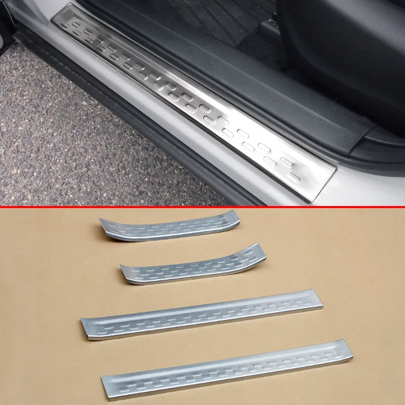 Stainless Steel Door Sill Scuff Plate Protector For Mazda CX 3 2016