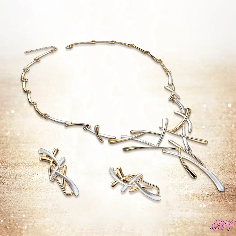 1 комплект ожерелье серьги невесты свадебные женские ювелирные изделия роскошный этнический крест кулон