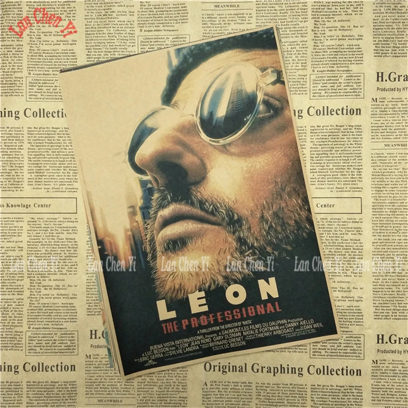 Art Poster Leon The Professional Classic Movie Jean Reno Actor Wall Silk N610