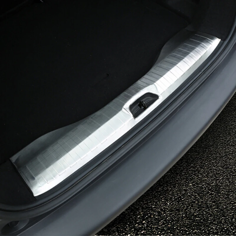 Stainless Steel Rear Bumper Plate Cover Trim For Peugeot 2008 2014 2015