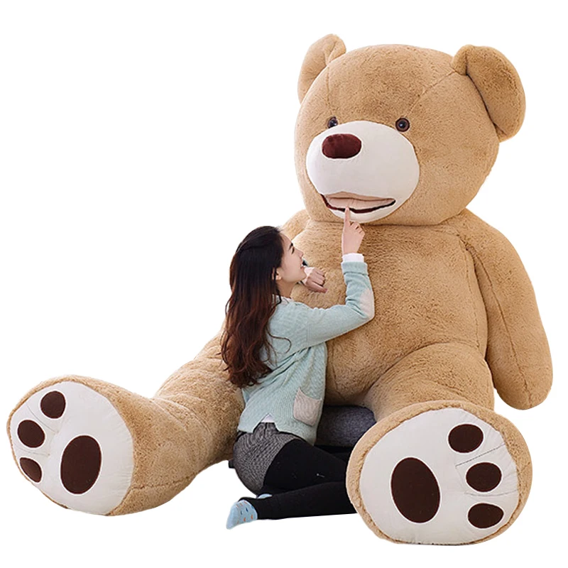 

50cm-130cm America Giant Teddy Bear Cover Plush Doll Toys Soft Teddy Bear Skin Birthday & Valentine's Gifts For Girlfriend