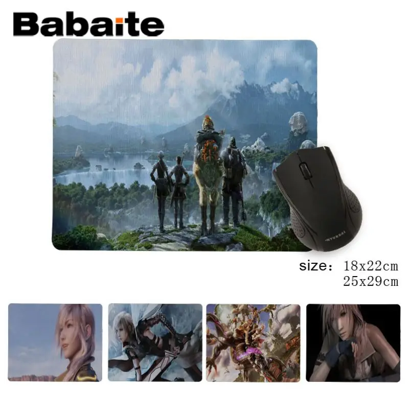 

Babaite Funny Final Fantasy XIV XIII XII Office Mice Gamer Soft Mouse Pad DIY Design Pattern Game No Lockedge mousepad
