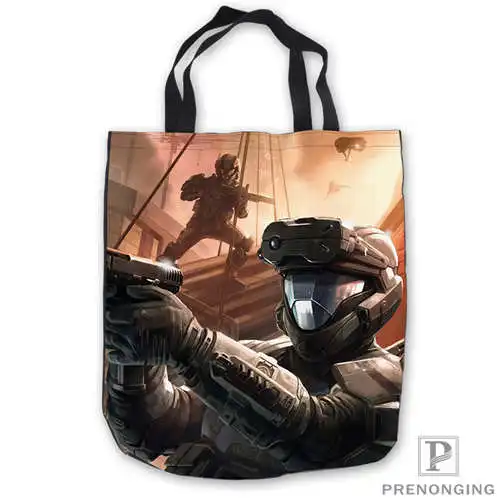 

Custom Canvas Halo-5-Guardians Tote Shoulder Shopping Bag Casual Beach HandBag Daily Use Foldable Canvas #180713-03-22.13