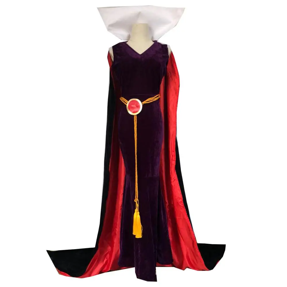 Snow White Evil Queen Stepmother Costume Dress Outfit Halloween Cosplay Adult