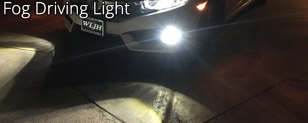 Chip de Led Luzes do Carro Wljh Epistar 9006 Hb4 Luzes Externas Driving Nevoeiro Luz Lâmpadas Led 12 v 24 6500 k Branco 2x30 w 1000lm 2 WLJH 2x30 w 1000Lm Epistar Chip de