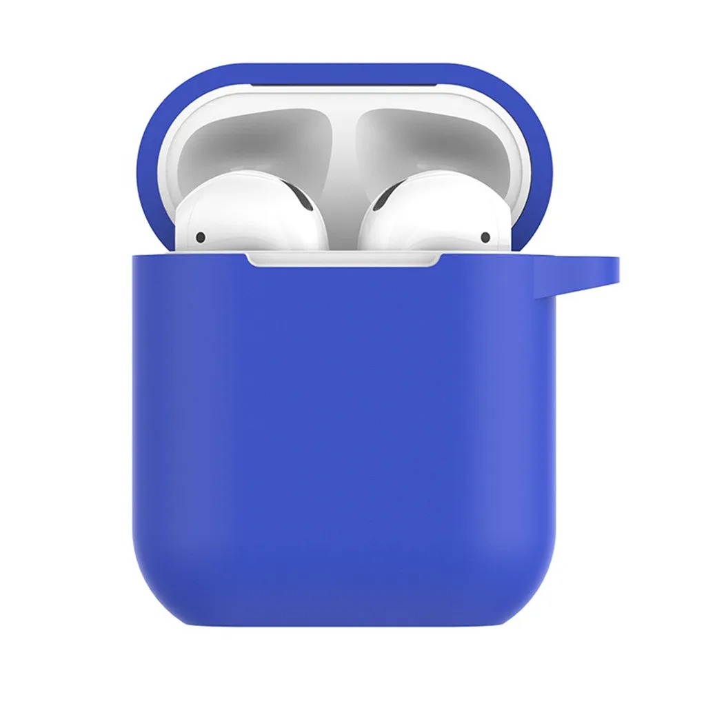 1 шт. ТПУ Силиконовые Bluetooth беспроводные наушники чехол для AirPods защитный чехол Аксессуары для кожи для Apple Airpods зарядная коробка - Цвет: B