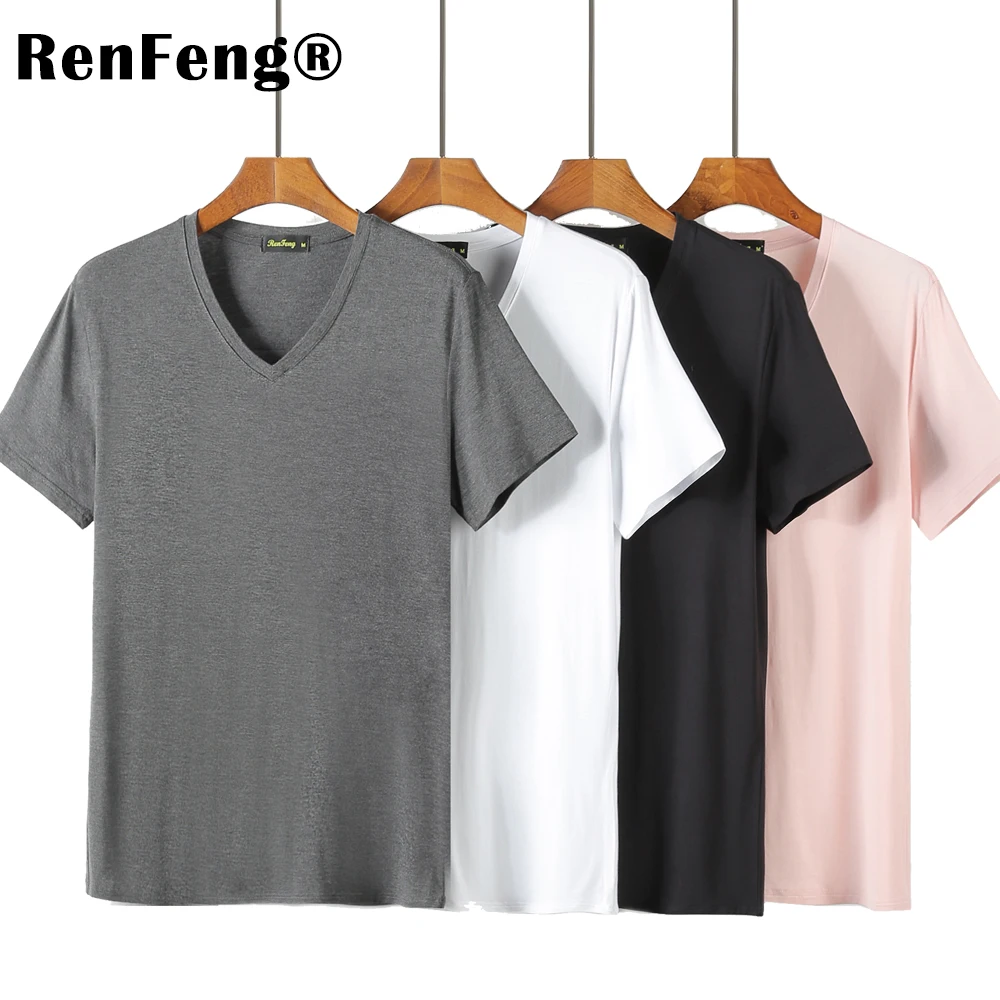 2018 Summer Brand Men's Short-sleeved Cotton skinny T-shirt Shirt Solid Casual O-Neck Male Tops & Tees Plus Size Under Shirt (3)