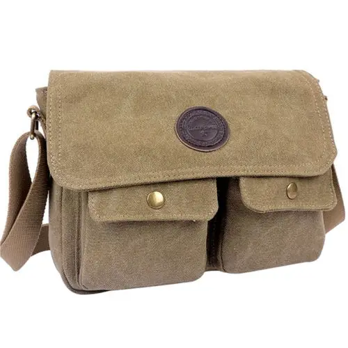 Cool Vintage Canvas Shoulder Messenger Bag Casual Retro Satchel Bags MENS BAOK 98b9-in Top ...