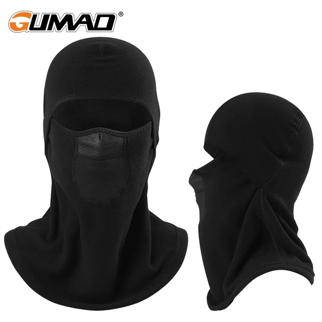 US $4.49 Winter Cold Black Warme Cycling Balaclava Full Face Mask Thermal Fleece Thick Hood Sports Skiing Bi