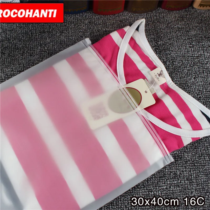 100X Wholesale custom t shirt slider zipper pvc bag plastic t shirt Zip