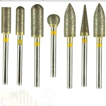 Dental Sintered Diamond Bur Polisher 2.35 mm 30 Pieces/Lot Dental Lab Tool Trimming Drill For Metal Ceramics Jewellery