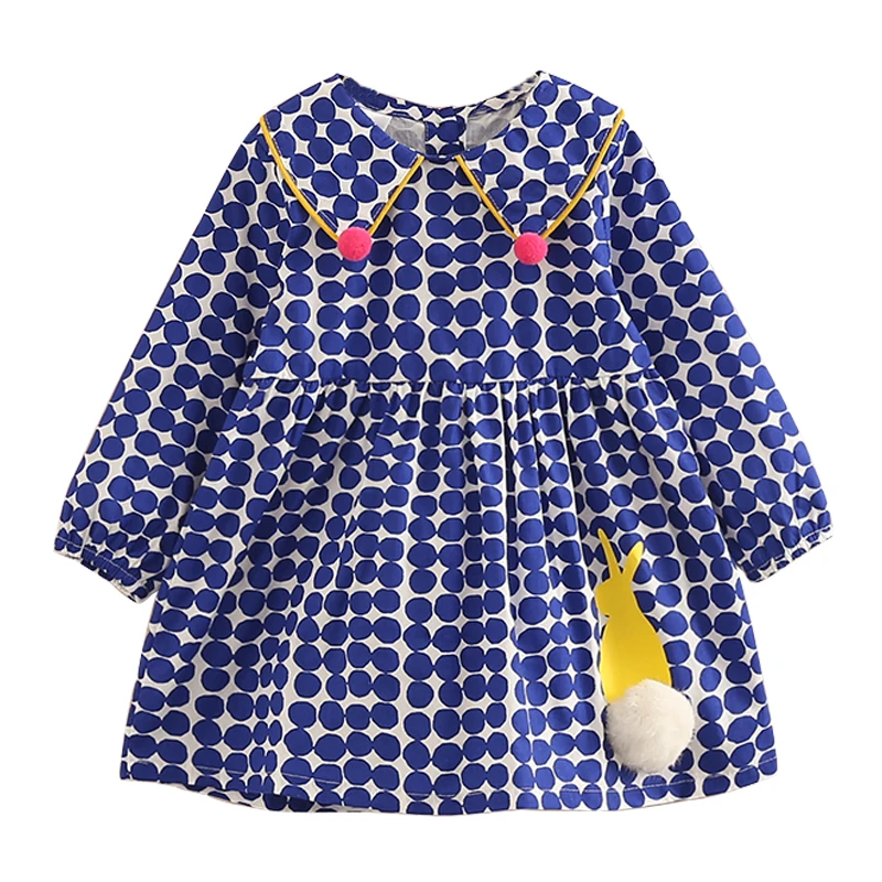 Princess Girls Dress Long Sleeve Spring Autumn O neck Kids Dresses for