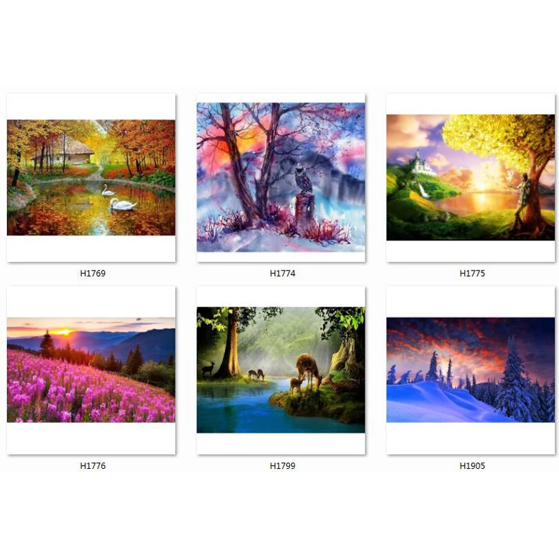 

5d diamond painting tree diamond embroidery landscape full
