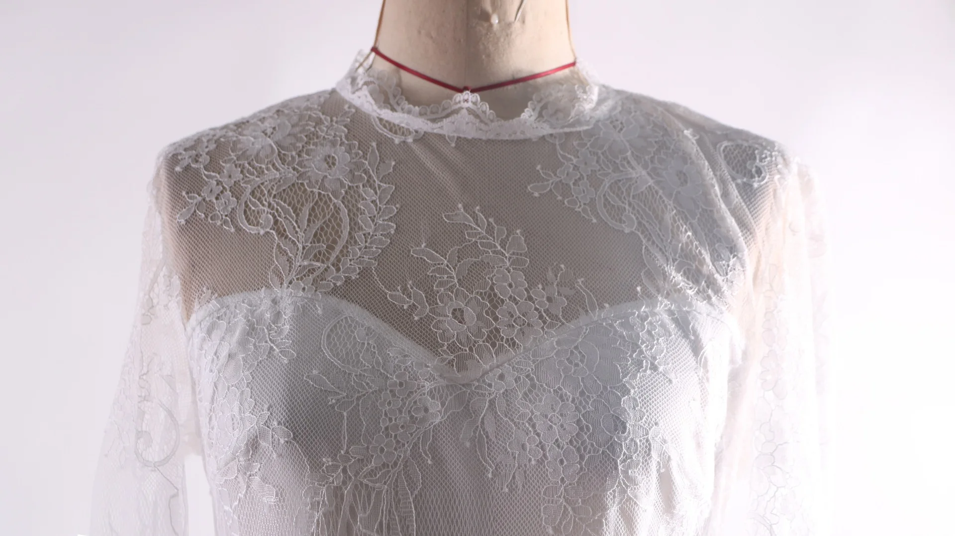 Полностью Кружевное белое свадебное длинное платье с открытой спиной макси платье Женская вечерняя одежда бальное полупрозрачный платье с высокой талией Формальное