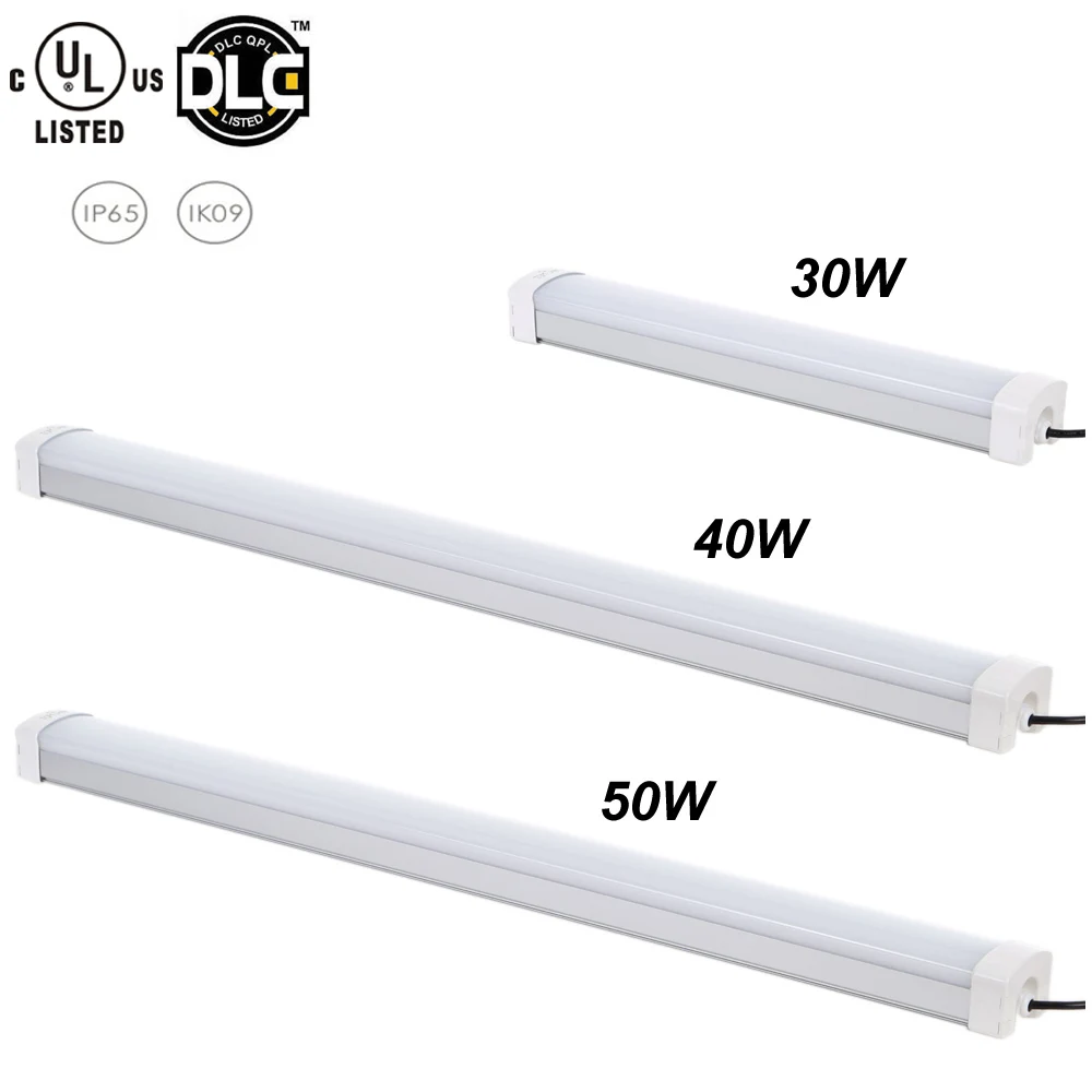 

Tri-proof Light LED Tubes 30/40/50W 288PCS 4500-5000LM AC100-277V 5000K IP65 US Plug Parking Lot Supermarket Gallery Factory