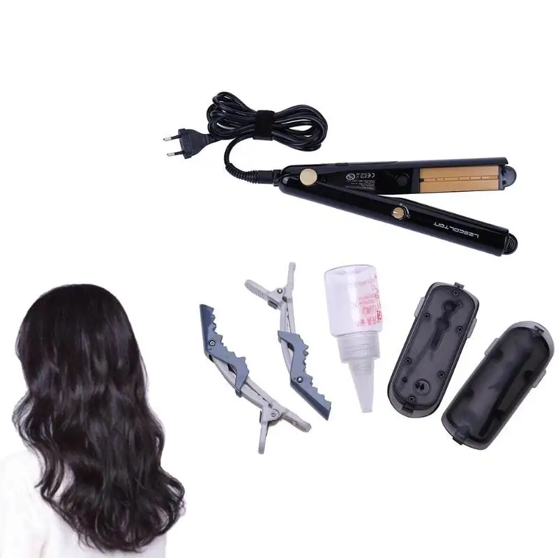 

2 in 1 Hair Straightener Essential Oil Steamer Straightening Iron Electric Hair Culer Curling Wand Strengthen Hair Styling Tool