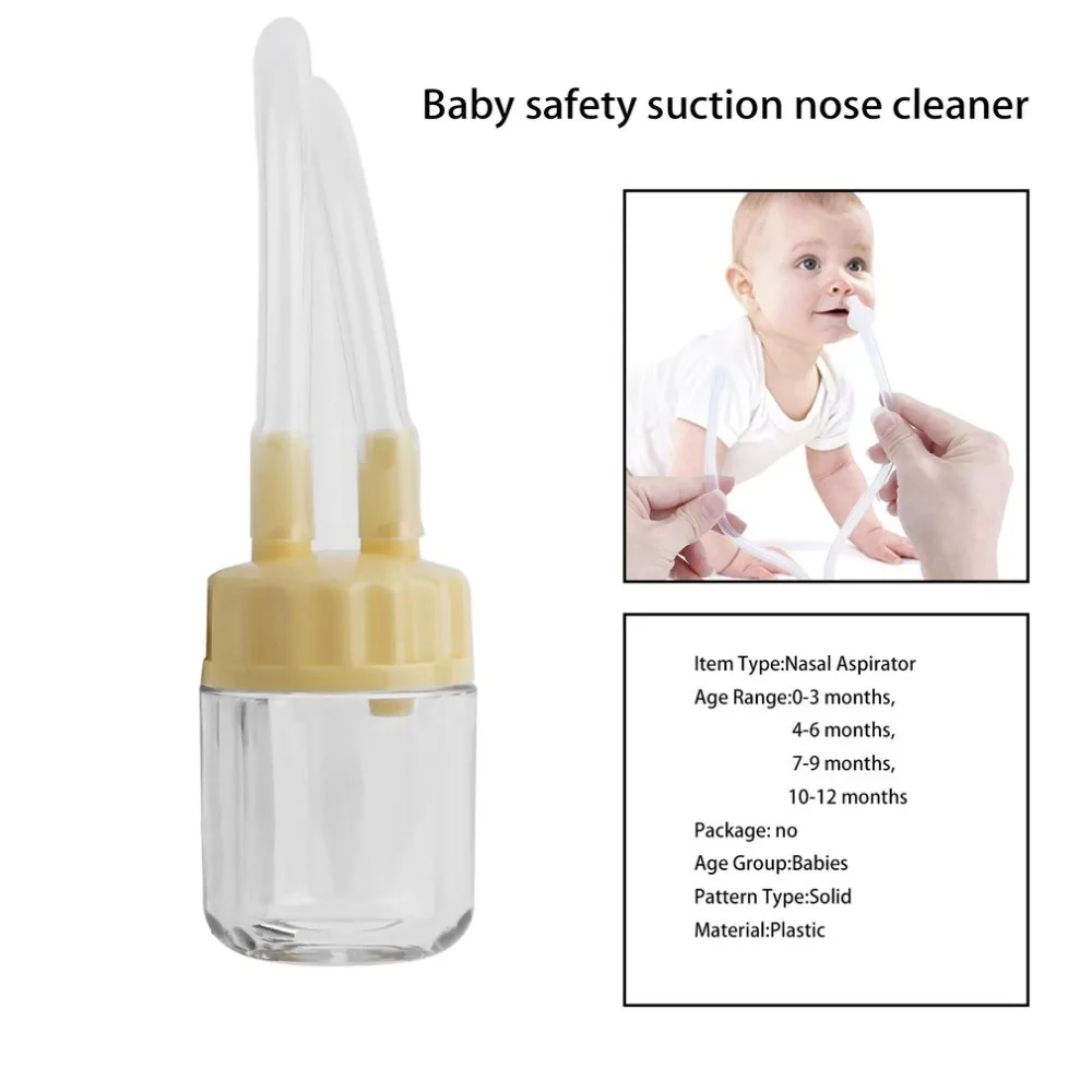 

Convenient Baby Safe Nose Cleaner Vacuum Suction Nasal Mucus Runny Aspirator Inhale Kid Healthy Care Safety Suction Nose Cleaner