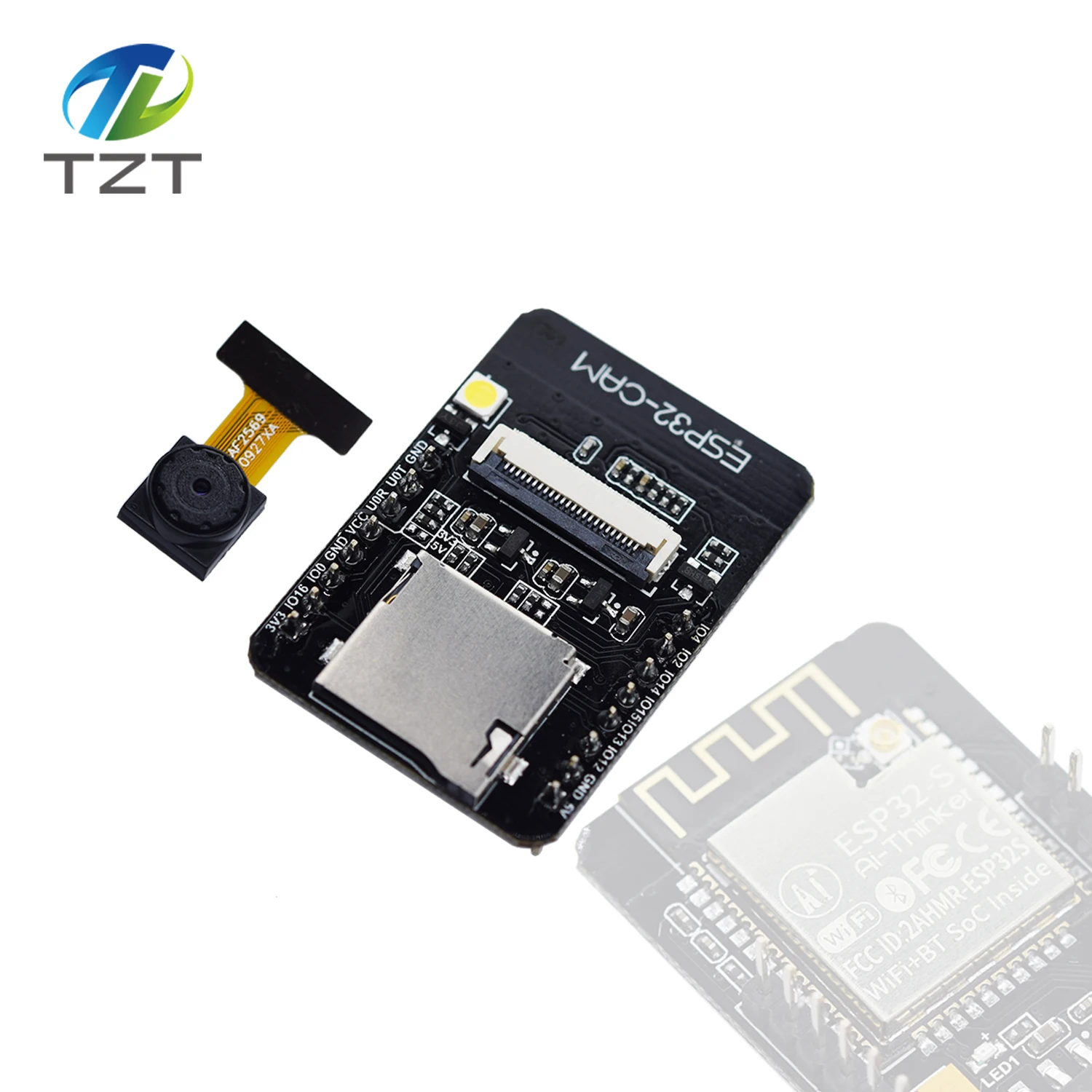 TZT ESP32-CAM WiFi+ модуль Bluetooth модуль камеры макетная плата ESP32 с модулем камеры OV2640 2MP для Arduino