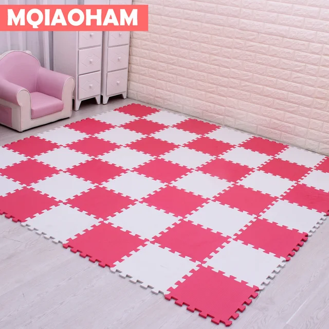 MQIAOHAM Baby EVA Foam Puzzle Play Mat /kids Rugs Toys carpet for childrens Interlocking Exercise Floor Tiles,Each:30cmX30cm 1