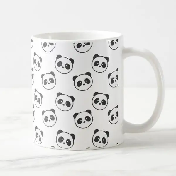 

Novelty Kawaii Panda Coffee Mug Cute Pandas Pattern Mugs Cups Animal Kids Girl Boy Christmas Birthday Gifts Ceramic Home 11oz