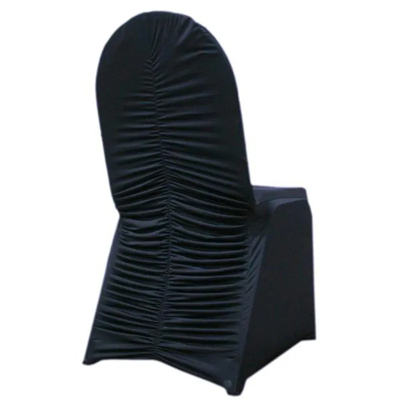 50 шт. эластичные чехлы для стульев из спандекса с рюшами|stretching chair|spandex stretch chairruched