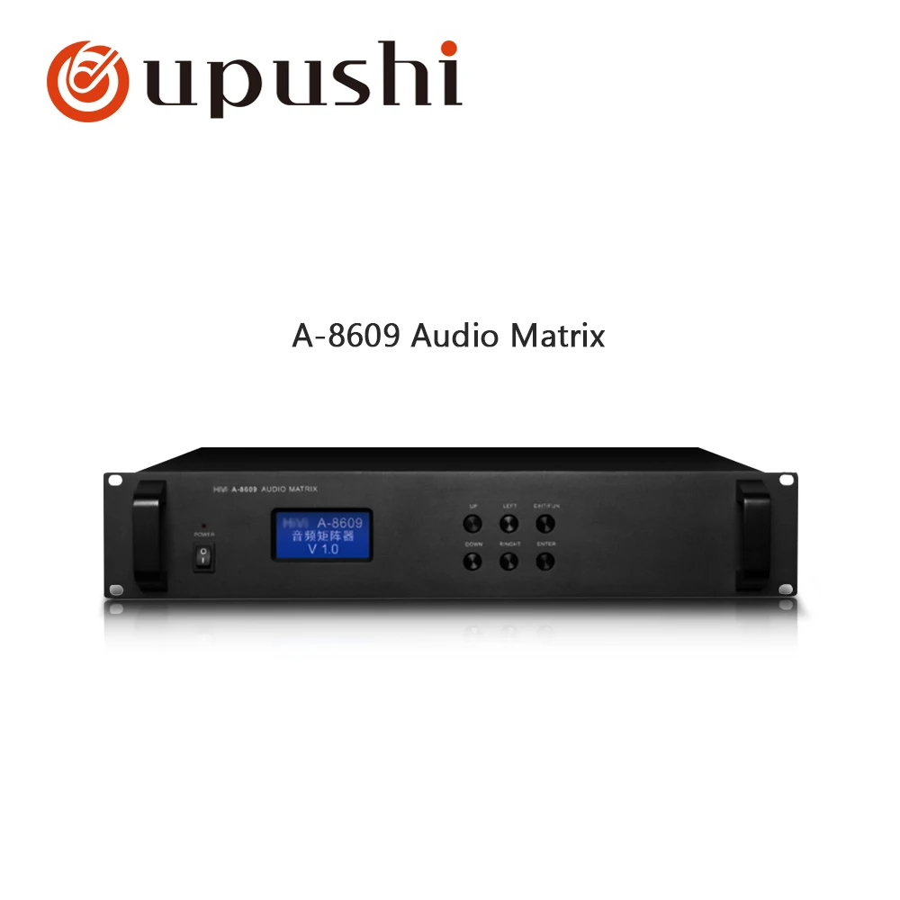 OUPUSHI A 8609 8 road audio input and 8 channel audio output audio matrix machine