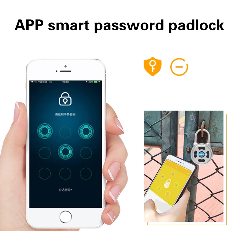 

Luggage Case Locker Lock APP Case Lock Security Lock Keyless Bluetooth Smart Lock Home Security Aluminum Alloy