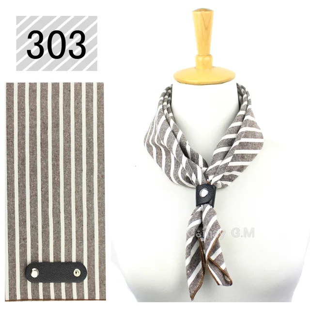 Autumn Winter Scarf Women Casual Cotton Mens Scarves 60*60 cm Square Striped Hanky Wrap Fashion Pocket Square For Party 303