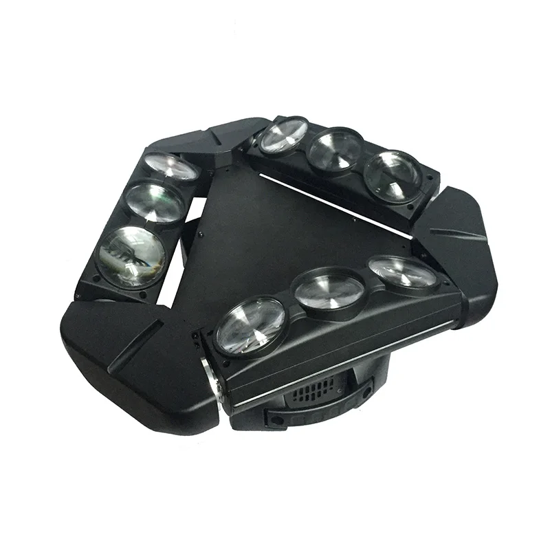 

LED Moving Head Beam Lighting 9Pcs Lamp Beads 10W Spider Light RGBW Color 4 In 1 Stage Lights DJ Disco Led Spider Light