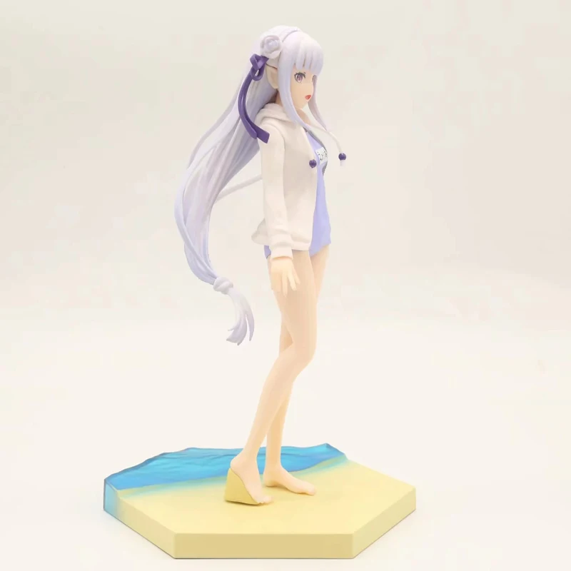 Emilia In A Swimsuit Re:Life Anime Figure Action Model Cute Collection Toy 20cm