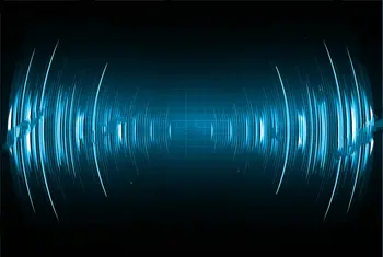 

sonic sound waves oscillating dark blue light backdrops Vinyl cloth High quality Computer print wall photography backgrounds