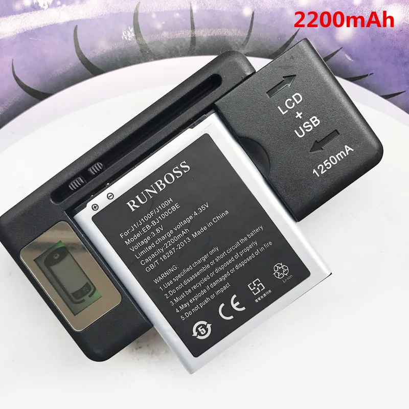 Runboss новинка Высококачественная аккумуляторная батарея 2200 мАч для Samsung Galaxy J1 J100F